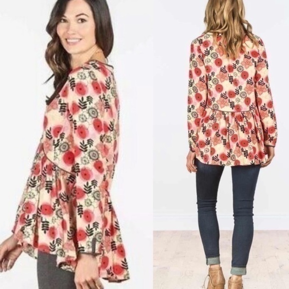 Matilda Jane Mistletoe Magic peasant tunic top